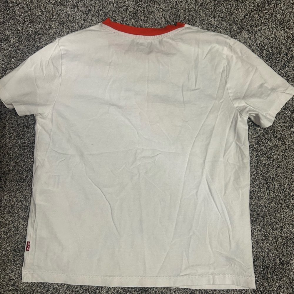 Levi's White and Red Retro Ringer Tee - Picture 3 of 4